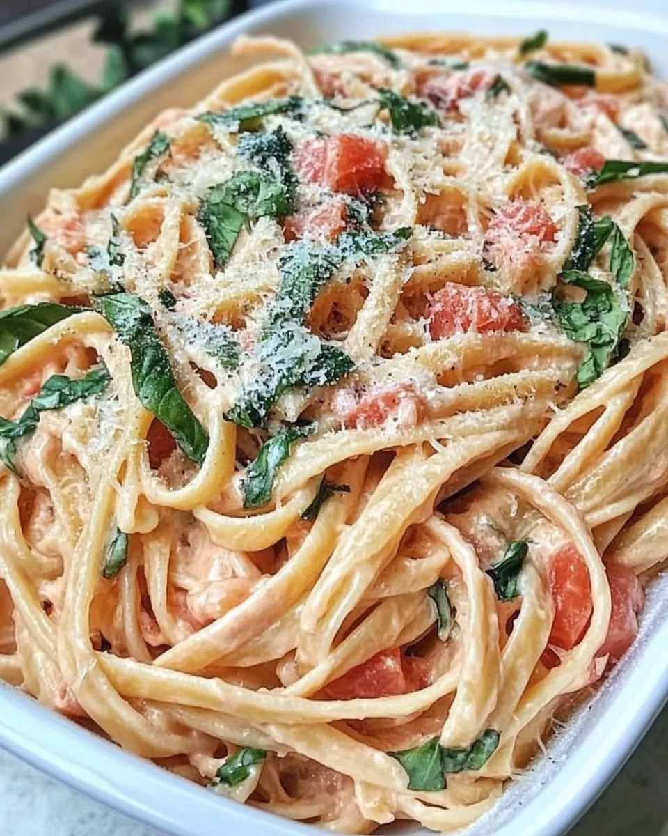 Easy Creamy Tomato and Basil Pasta recipe photo
