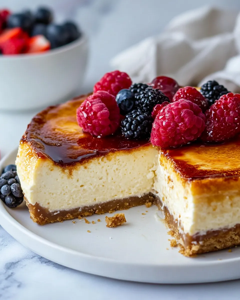 Homemade Creme Brulee Cheesecake photo