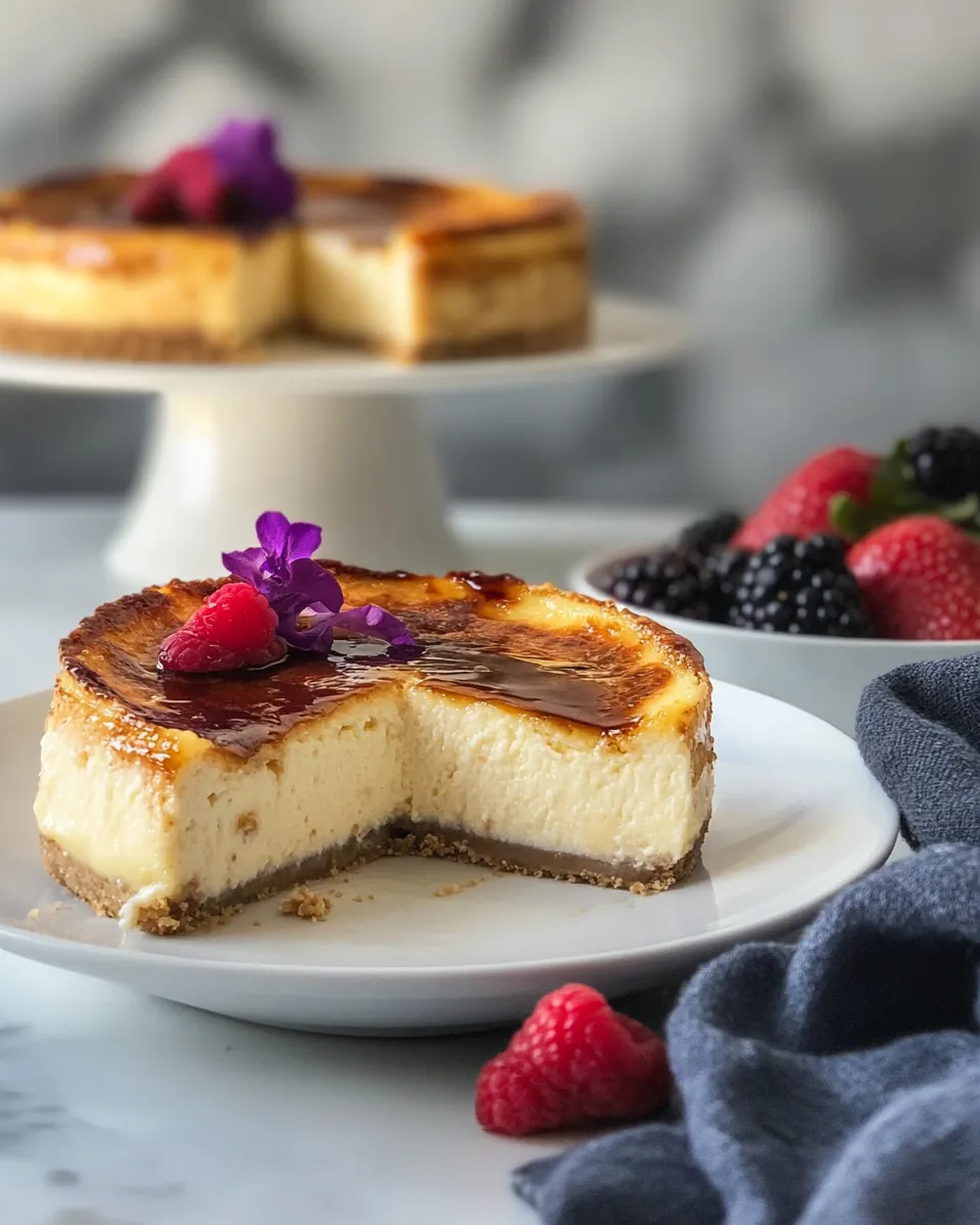 Delicious Creme Brulee Cheesecake recipe photo