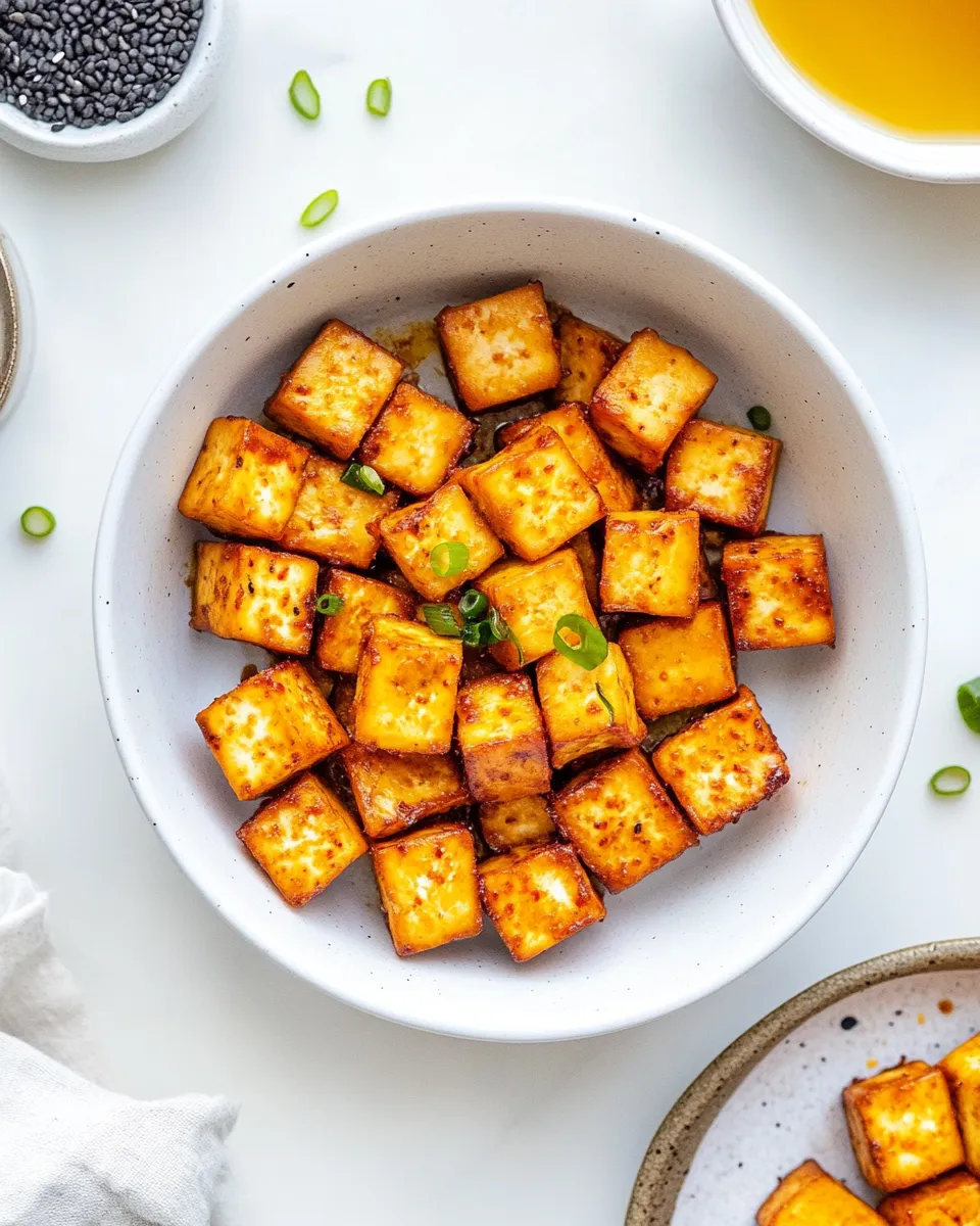 Best Crispy Air Fryer Tofu dish photo