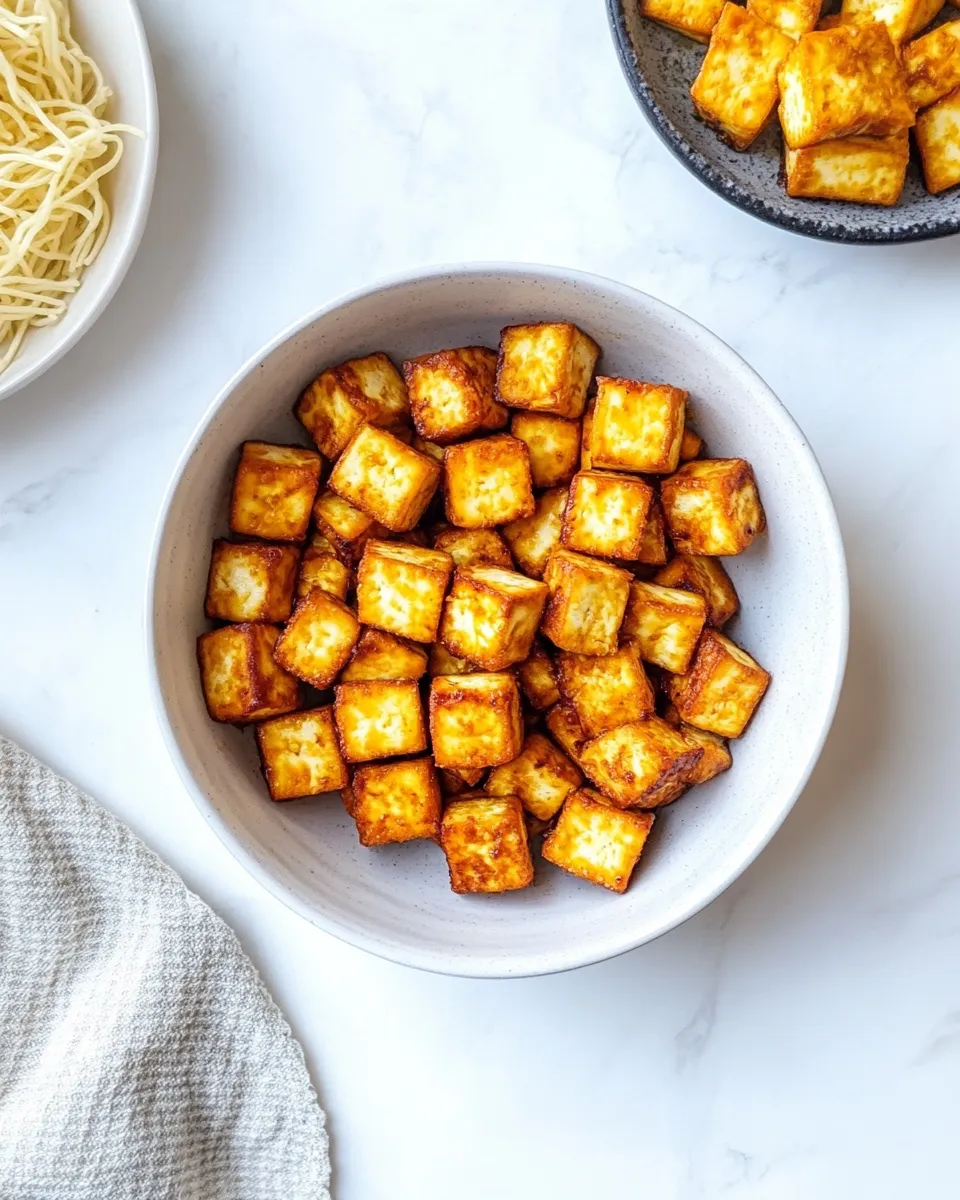 Homemade Crispy Air Fryer Tofu image
