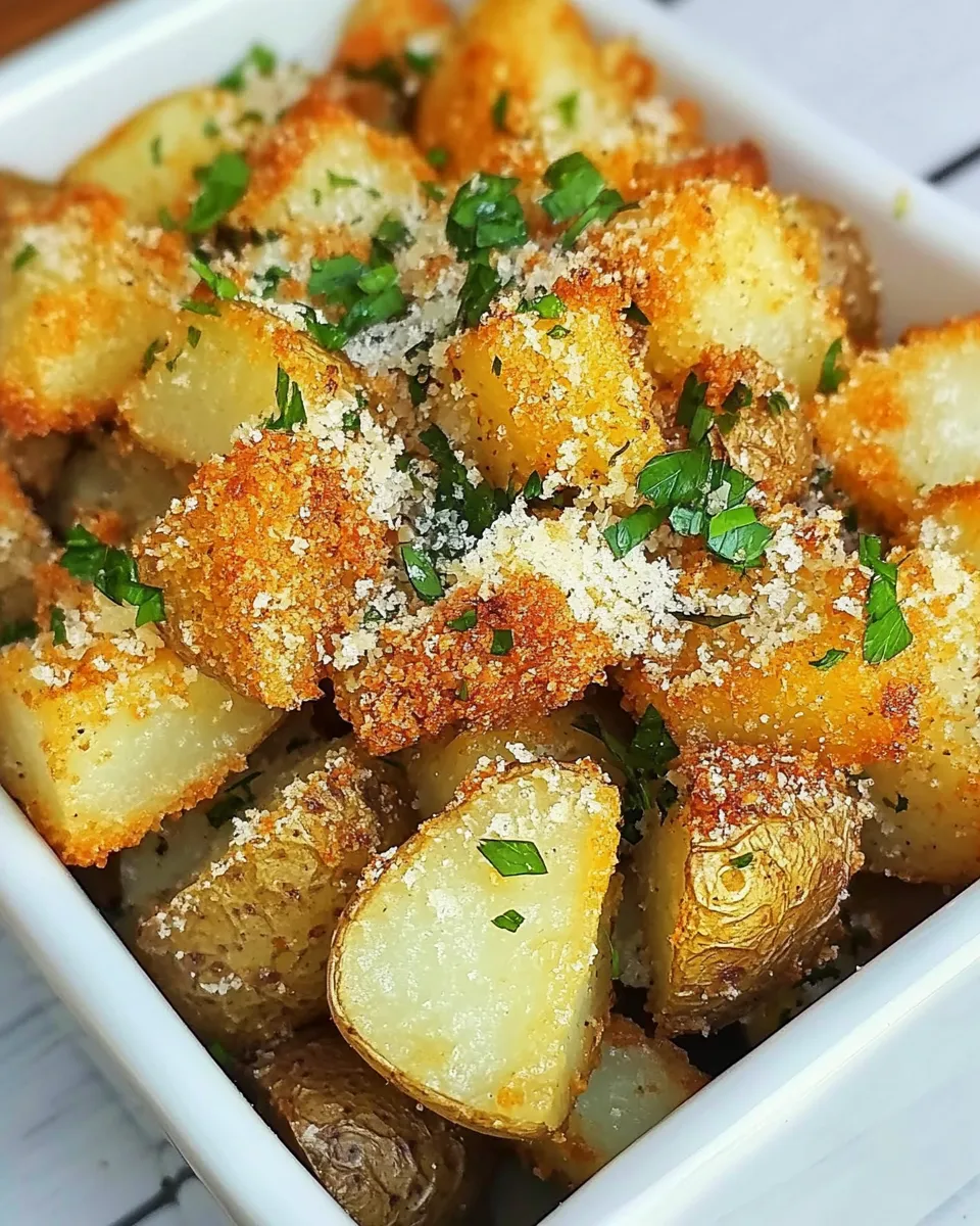 Easy Crispy Crunchy Parmesan Potatoes recipe photo