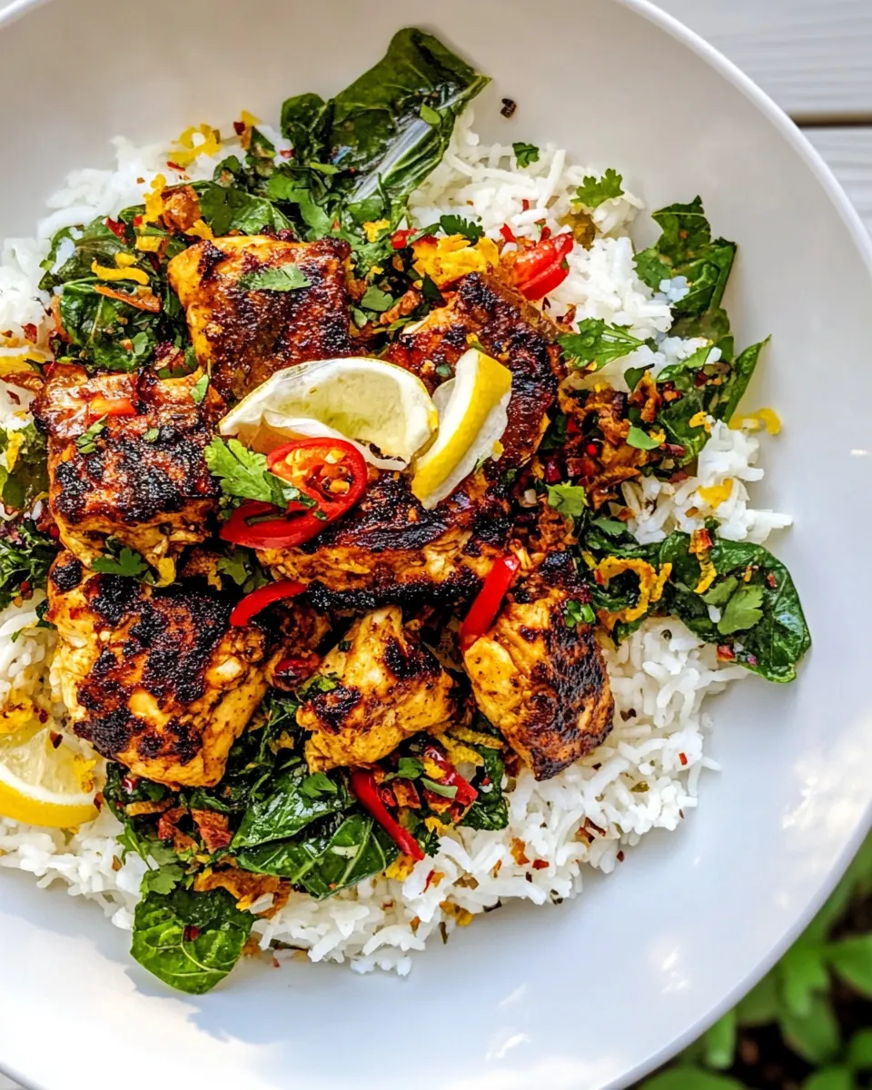 Delicious Crispy Feta with Lemon Pepper Chicken and Rice. image