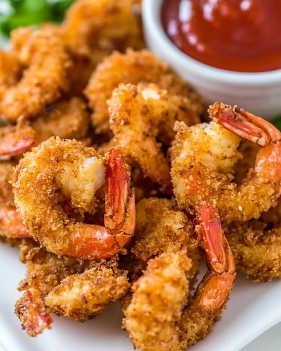 Delicious Crispy Fried Shrimp shot