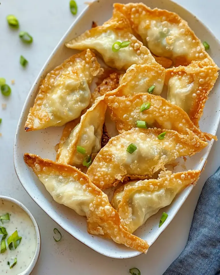 Homemade Crispy Fried Wonton Recipe photo