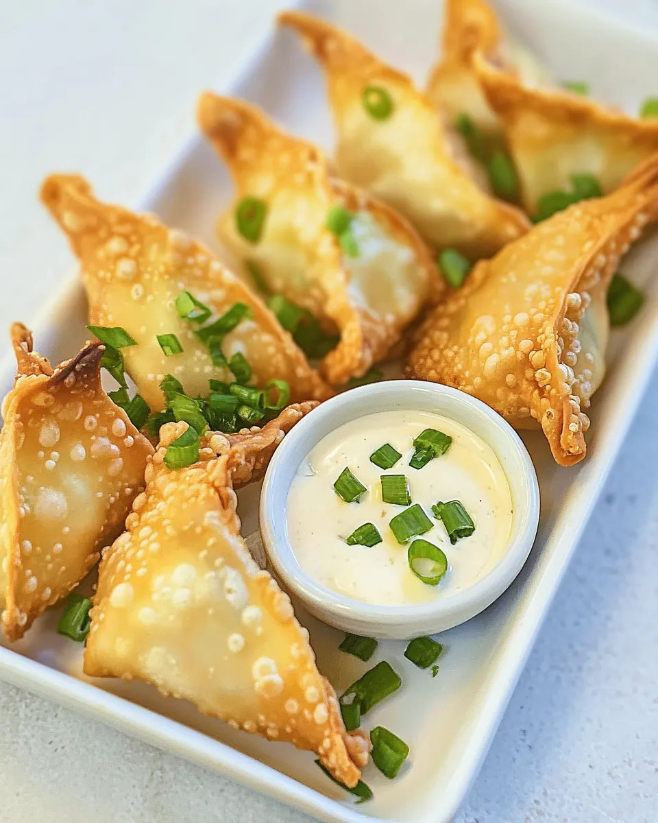 Easy Crispy Fried Wonton Recipe shot