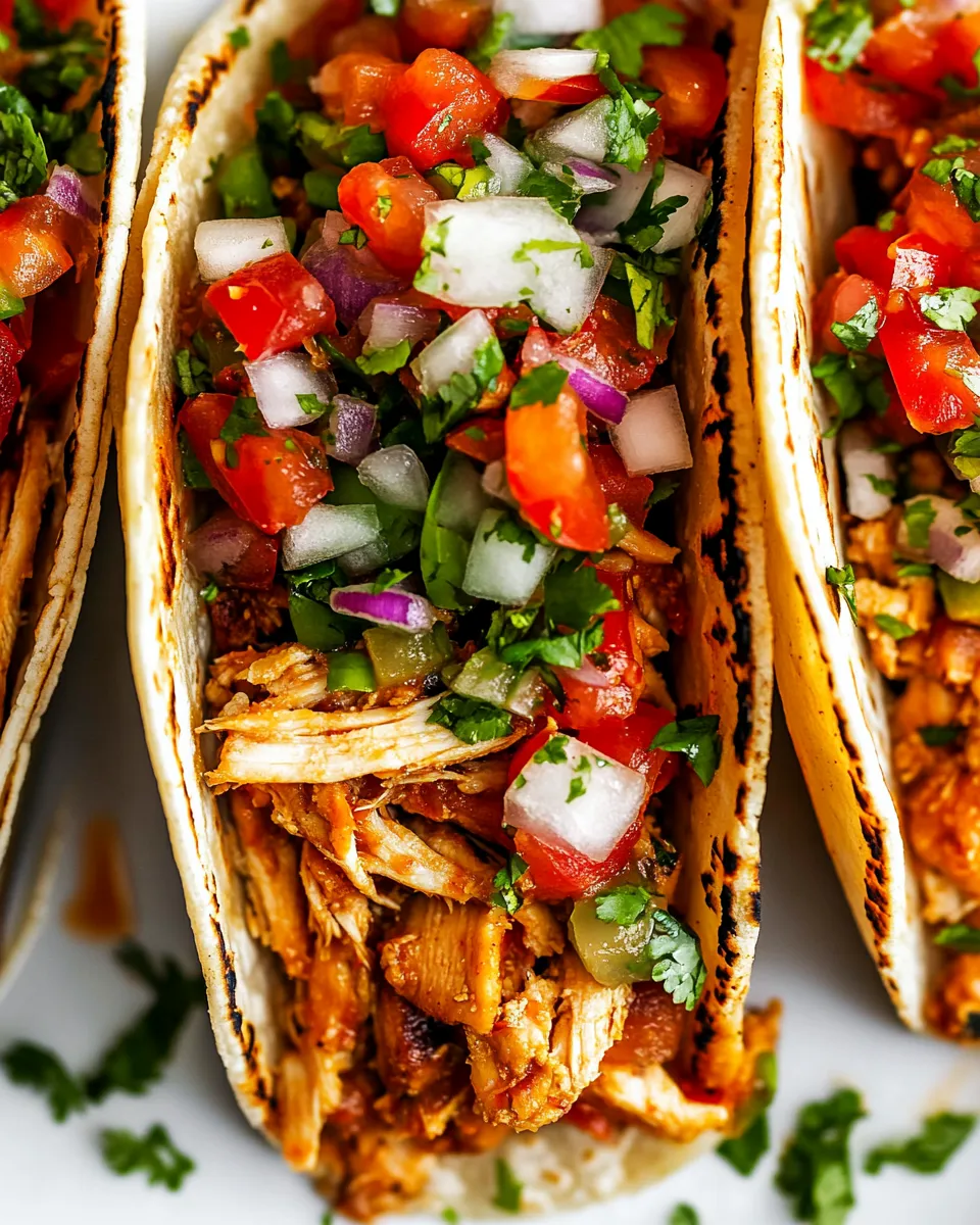 Classic Crispy Oven Baked Chicken Tacos dish photo