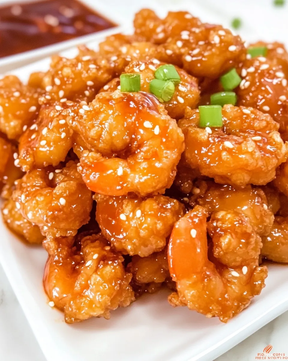 Homemade Crispy Sesame Popcorn Shrimp photo