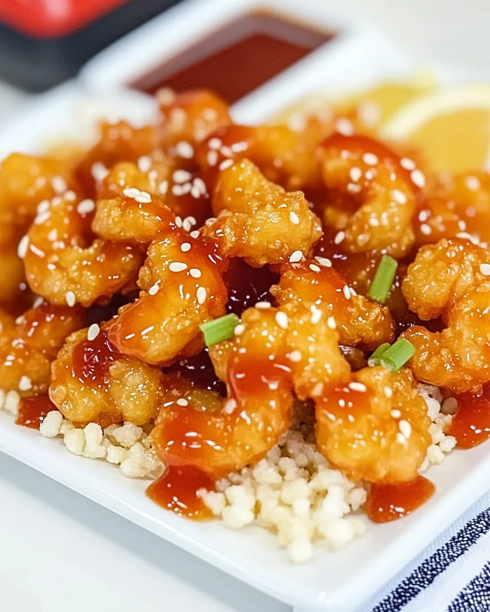 Classic Crispy Sesame Popcorn Shrimp recipe image