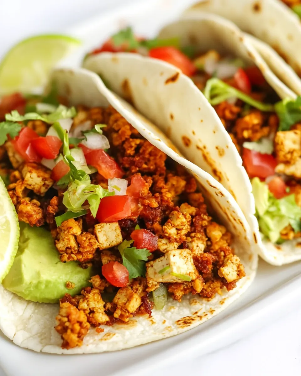 Easy Crispy Tofu Tacos recipe photo