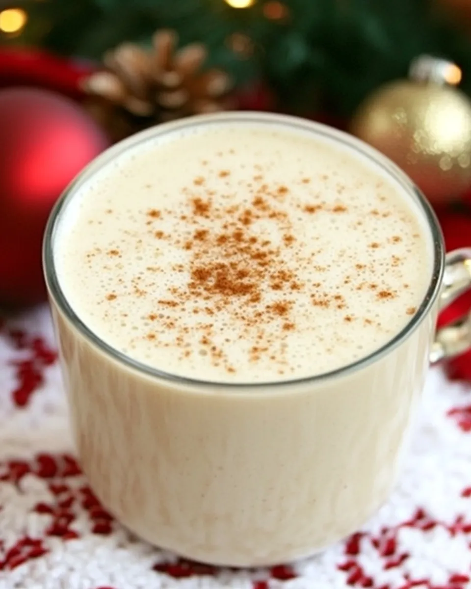 Classic Crock Pot Eggnog Lattes recipe image
