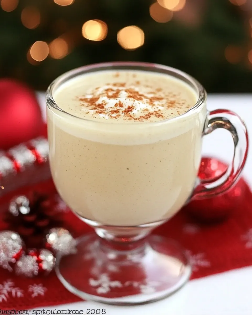 Delicious Crock Pot Eggnog Lattes food shot