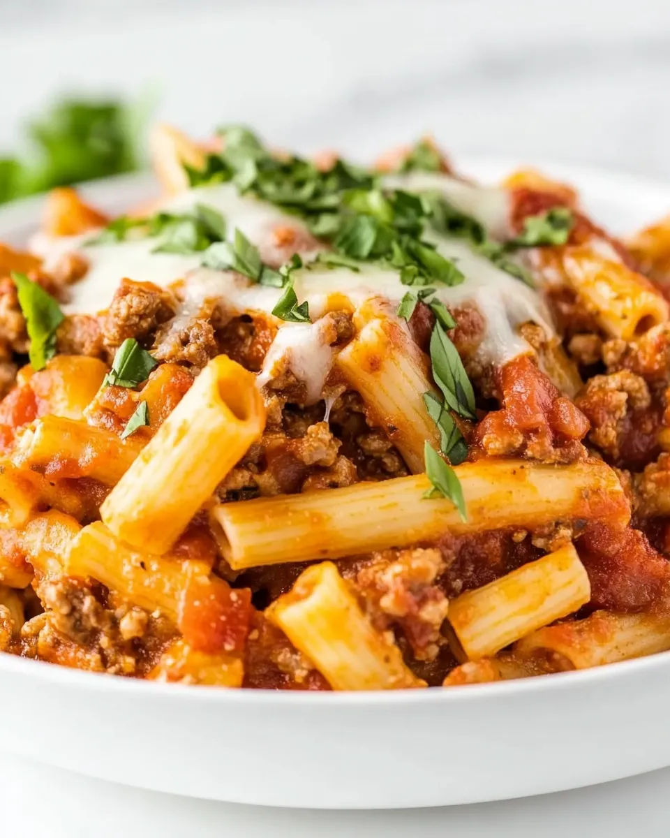 Homemade Crockpot Baked Ziti photo