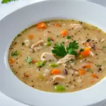 Homemade Crockpot Wild Rice, Quinoa and Chicken Soup recipe photo