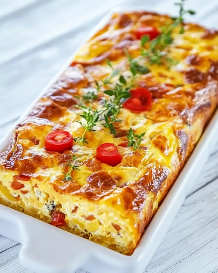 Homemade Crustless Quiche Loaf photo