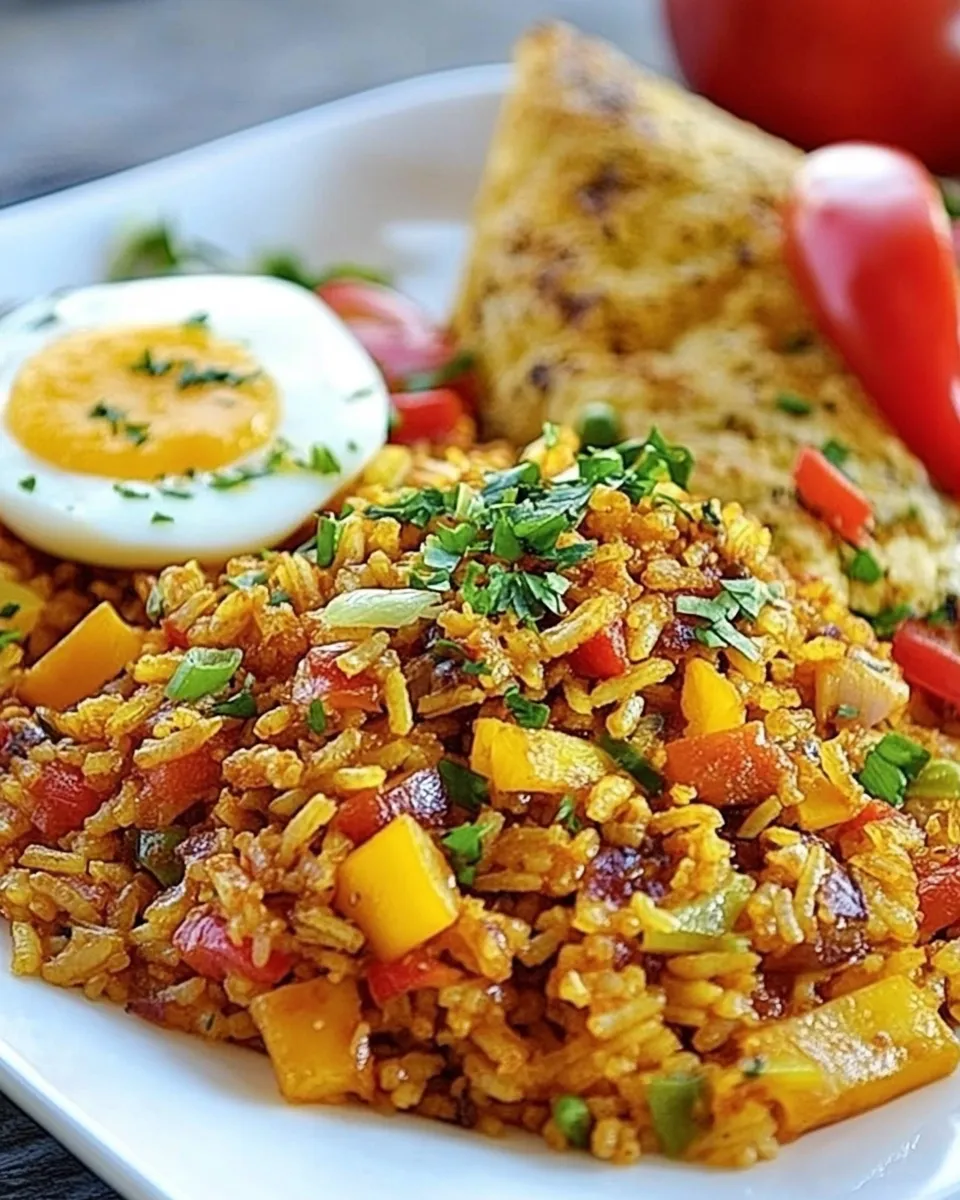 Delicious Cuban Rice and Eggs Dinner image