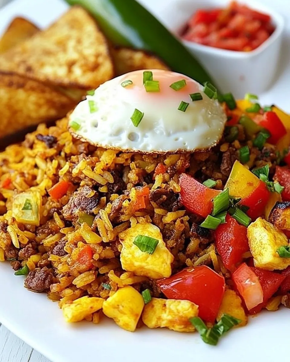 Easy Cuban Rice and Eggs Dinner recipe photo