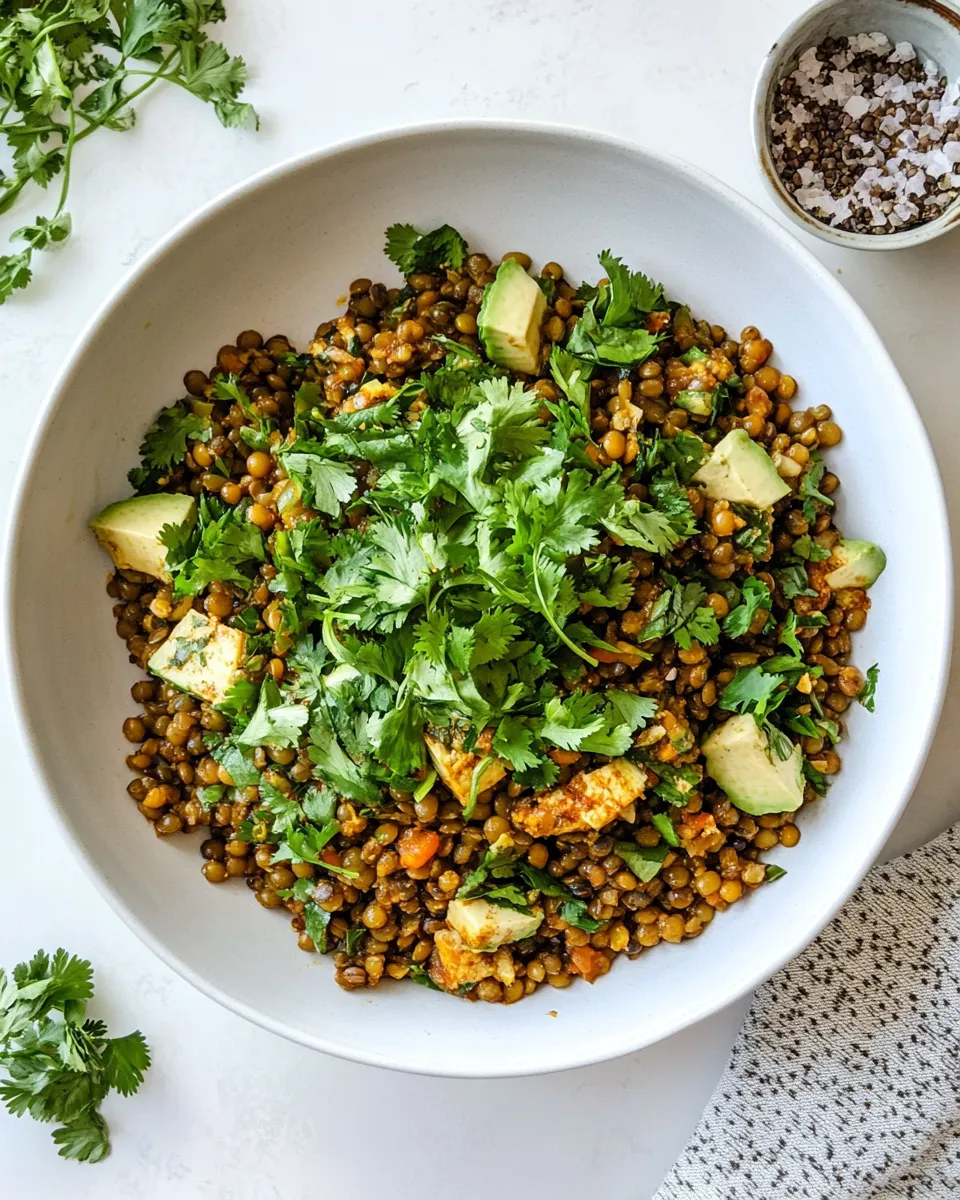 Easy Curried Lentil Salad recipe photo