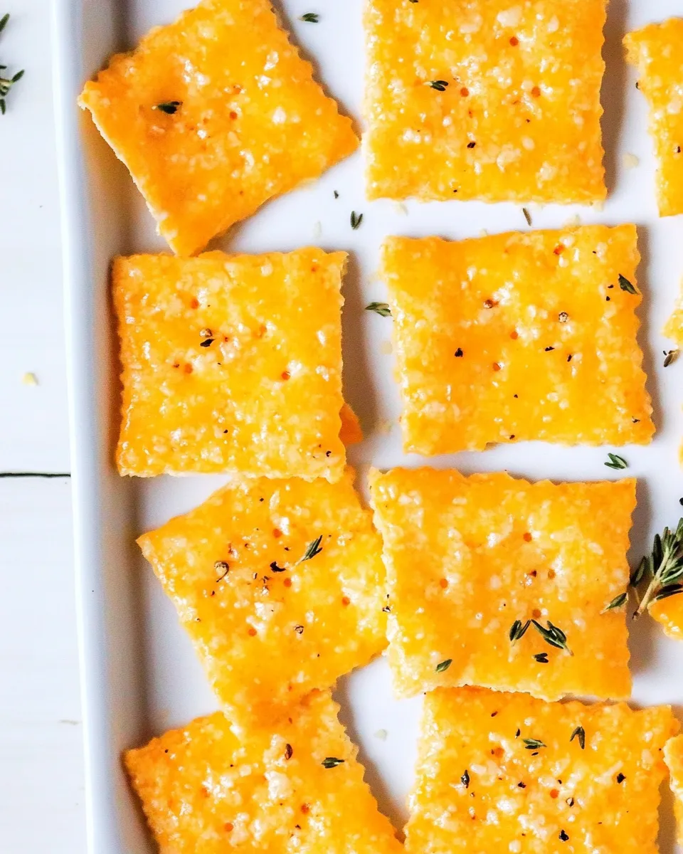 Easy DIY Cheese Crackers recipe photo