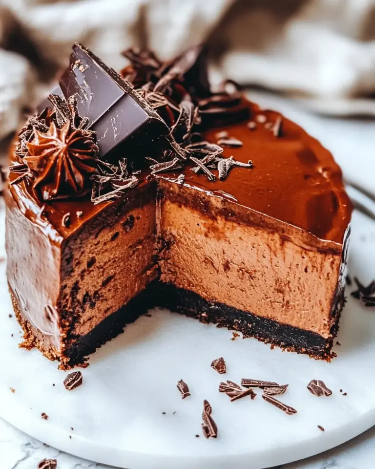 Homemade Dark Chocolate Cheesecake Recipe photo