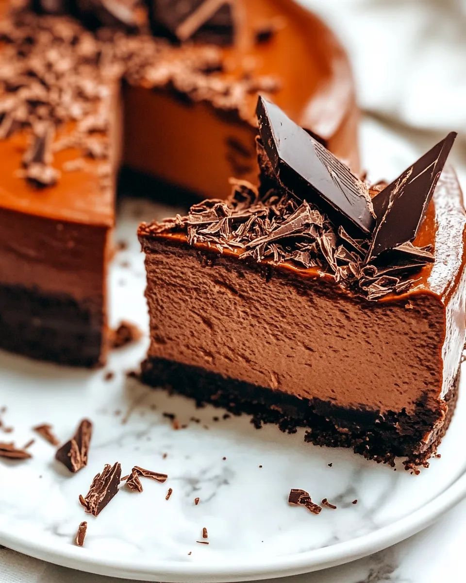 Delicious Dark Chocolate Cheesecake Recipe dish photo