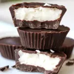 Homemade Dark Chocolate Coconut Cups photo