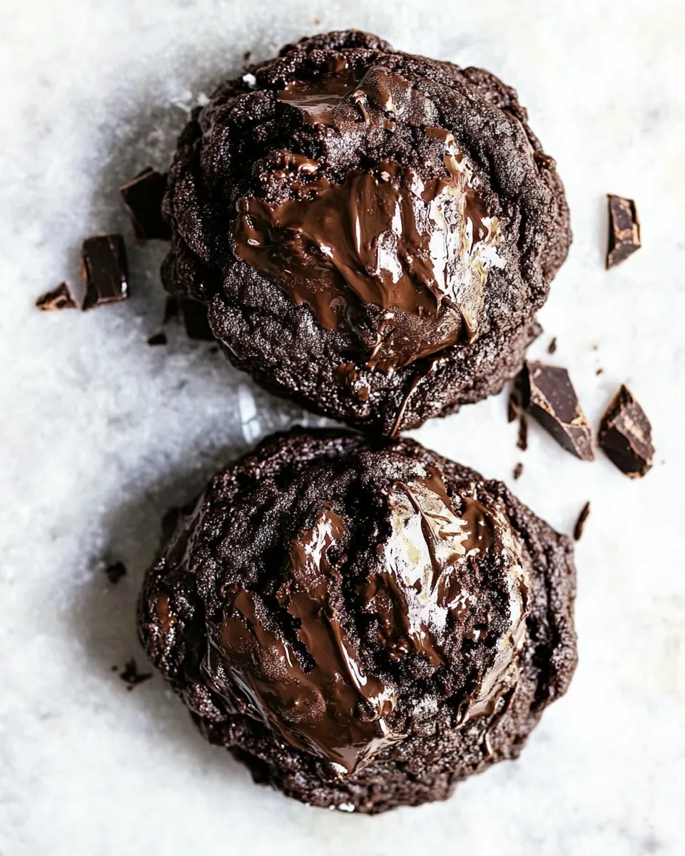Homemade Dark Chocolate Cookies photo