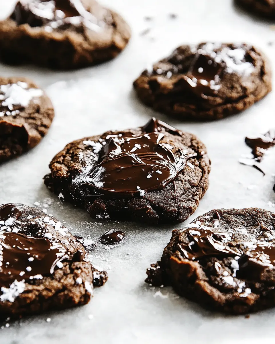 Delicious Dark Chocolate Cookies shot