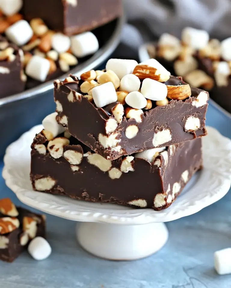 Easy Dark Chocolate Marshmallow Nut Fudge Bars photo
