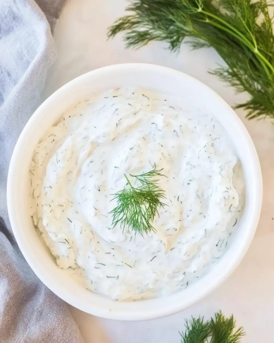 Delicious Dill Dip shot