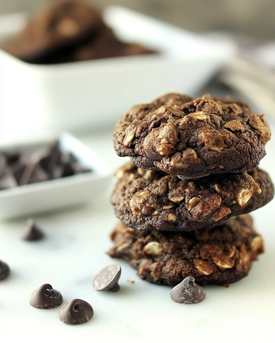 Homemade Double Chocolate Breakfast Cookies with Zing photo