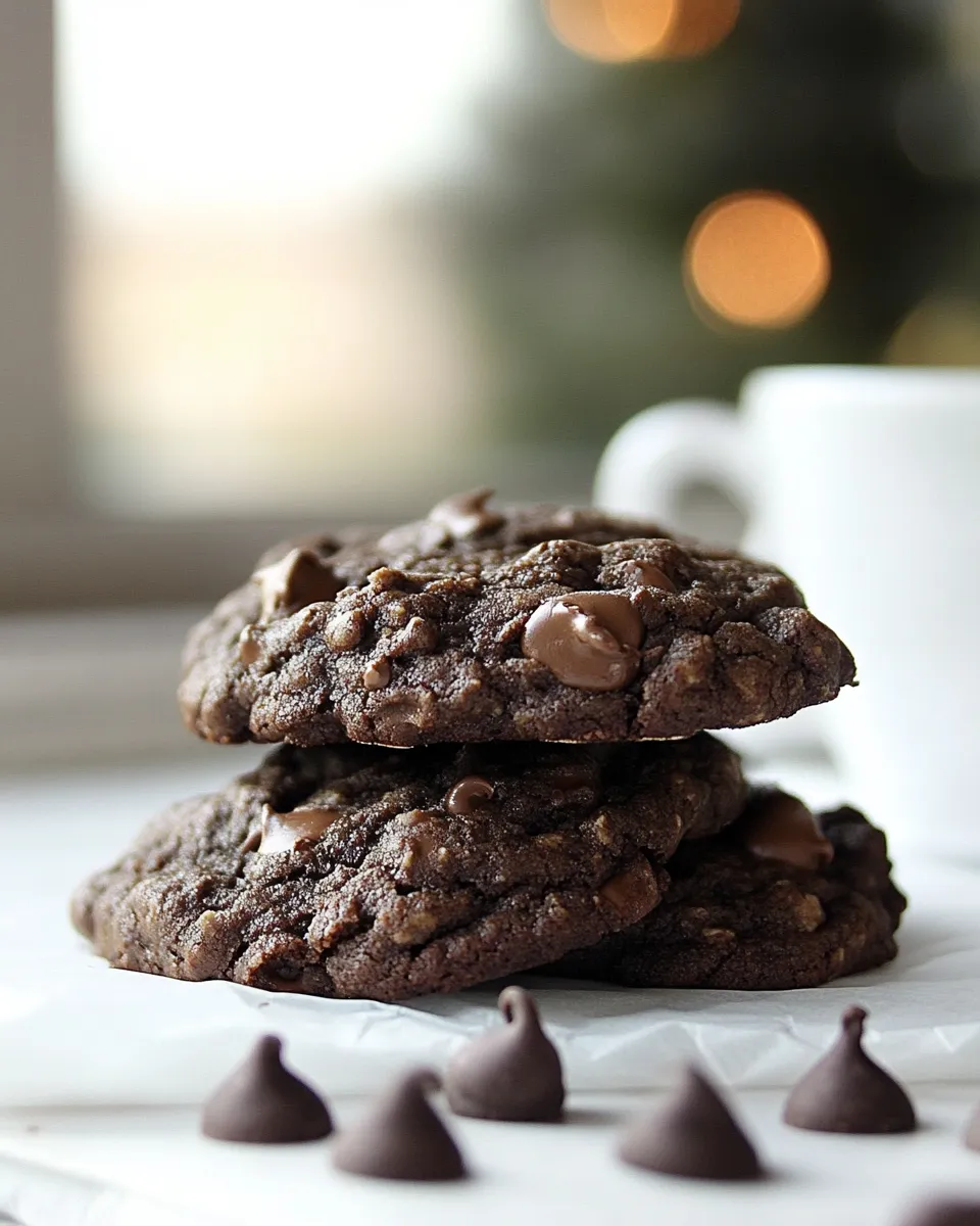 Delicious Double Chocolate Breakfast Cookies with Zing dish photo