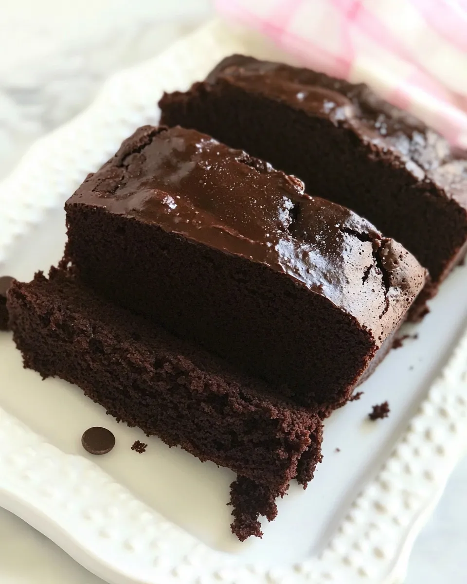 Classic Double Chocolate Loaf Cake image