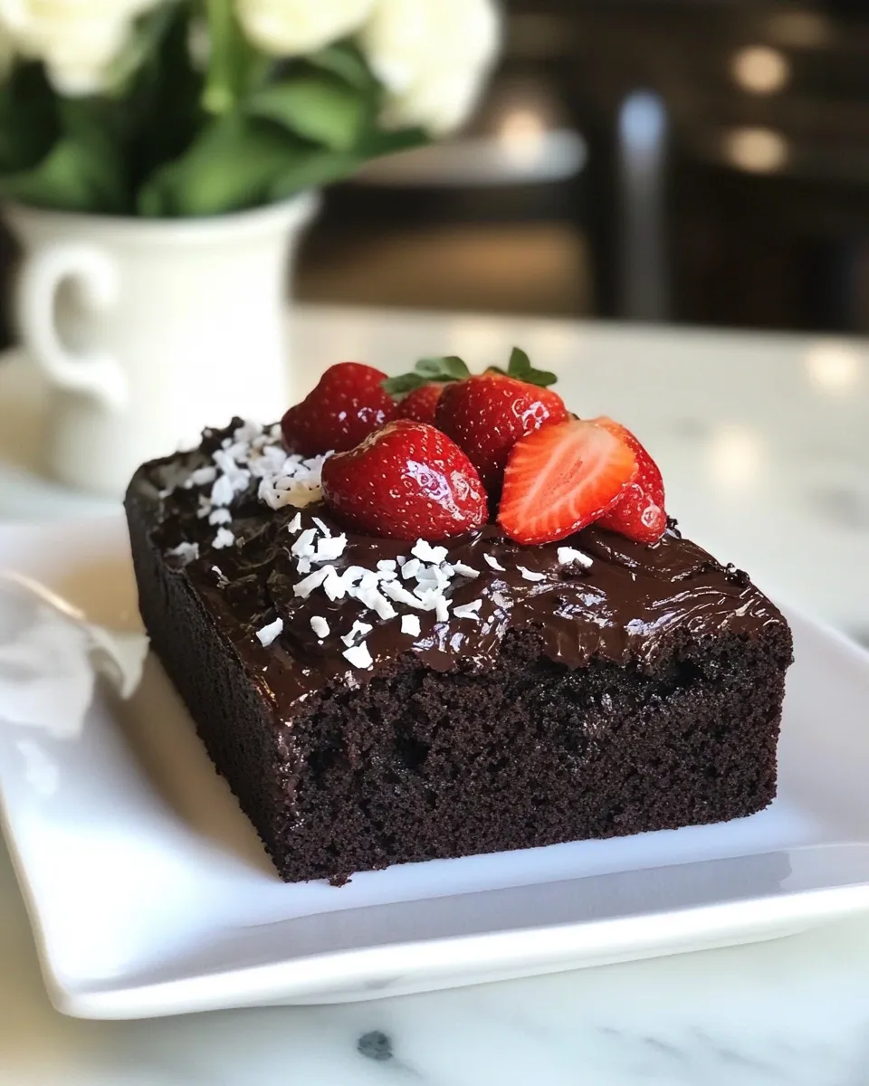 Delicious Double Chocolate Loaf Cake shot