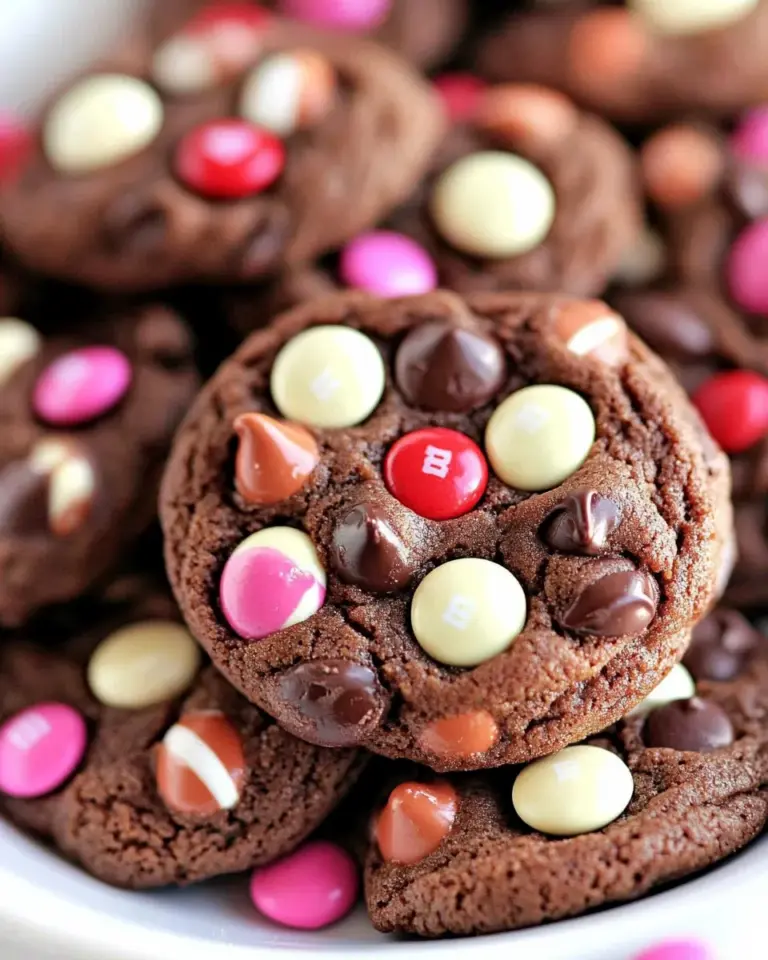 Homemade Double Chocolate M&M Cookies Recipe photo