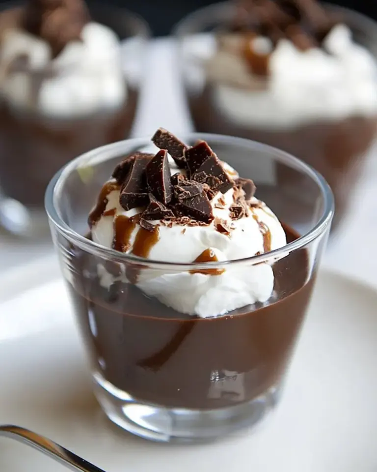 Homemade Double Chocolate Pudding with Caramelized Cocoa Nibs photo