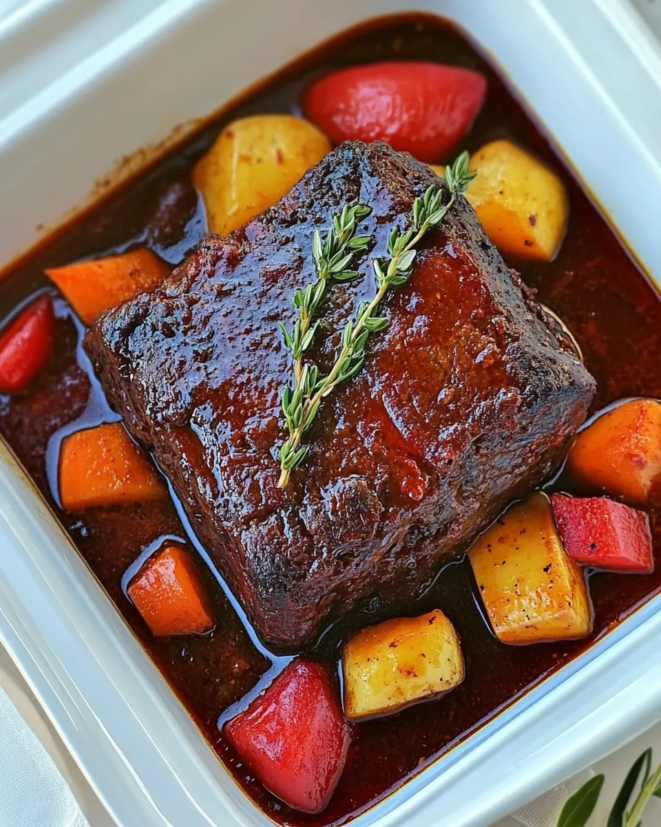 Easy Dr. Pepper Pot Roast food shot