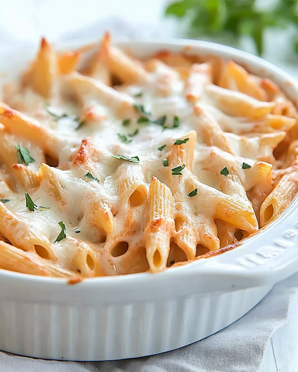 Classic Easy Baked Penne Pasta image
