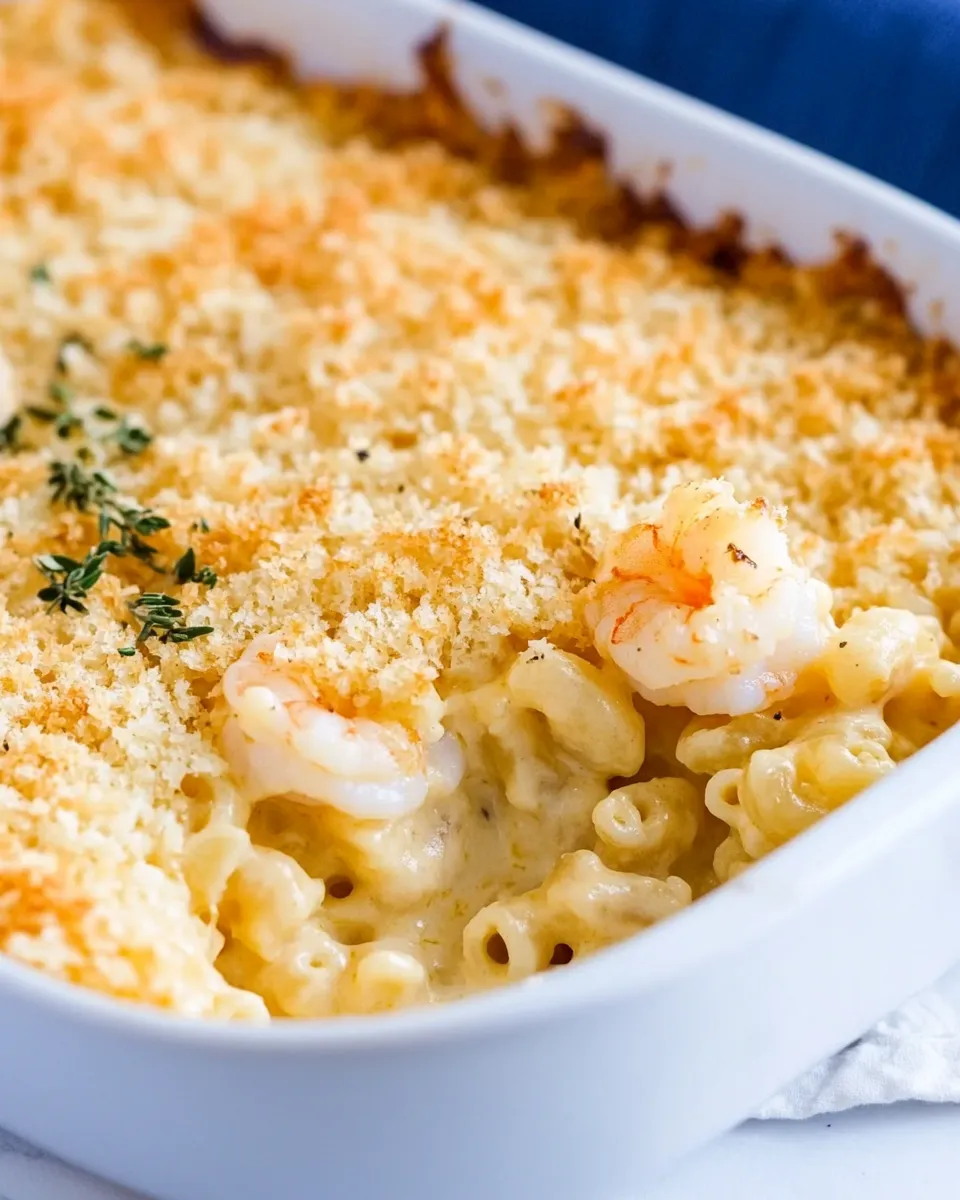 Delicious Easy Baked Shrimp Mac and Cheese recipe photo