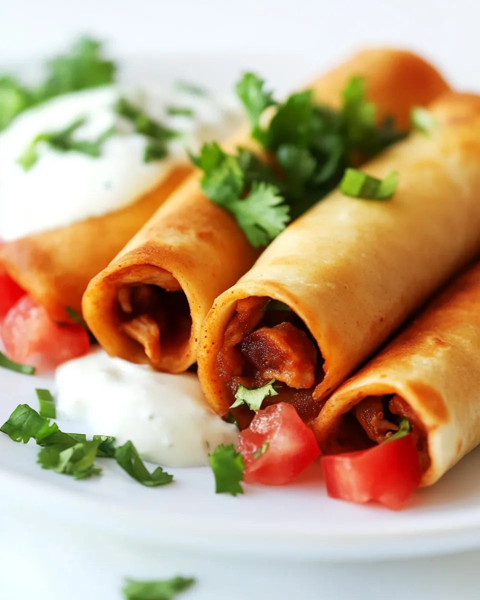 Classic Easy Chicken Flautas Recipe image