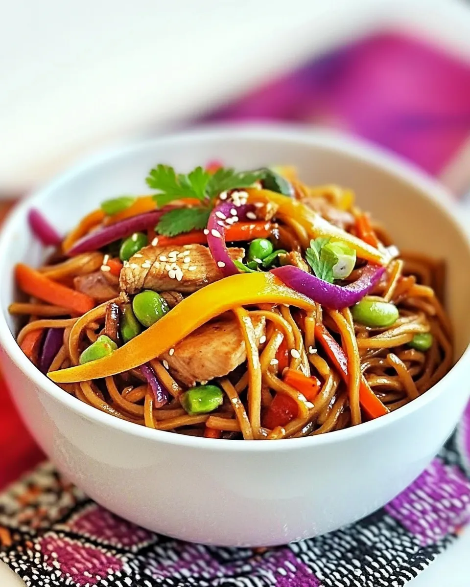 Delicious Easy Chicken Stir Fry Noodles Recipe recipe photo