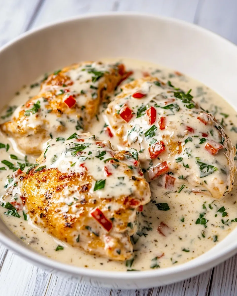 Homemade Easy Chicken in Cream Sauce for Two photo