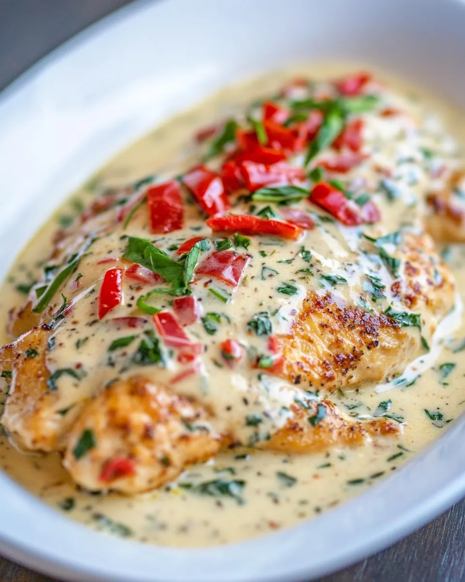 Delicious Easy Chicken in Cream Sauce for Two recipe photo