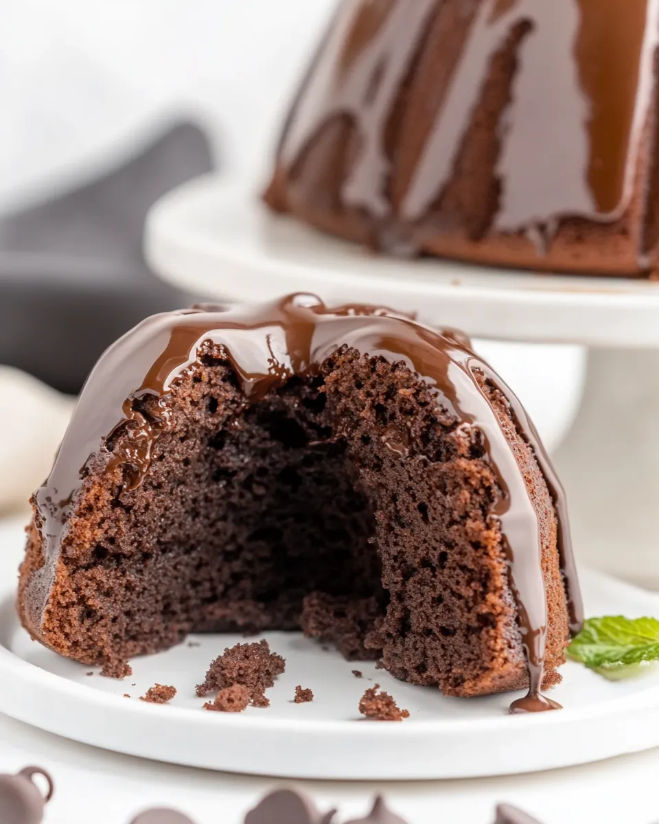 Delicious Easy Chocolate Bundt Cake Recipe (From Scratch) recipe image