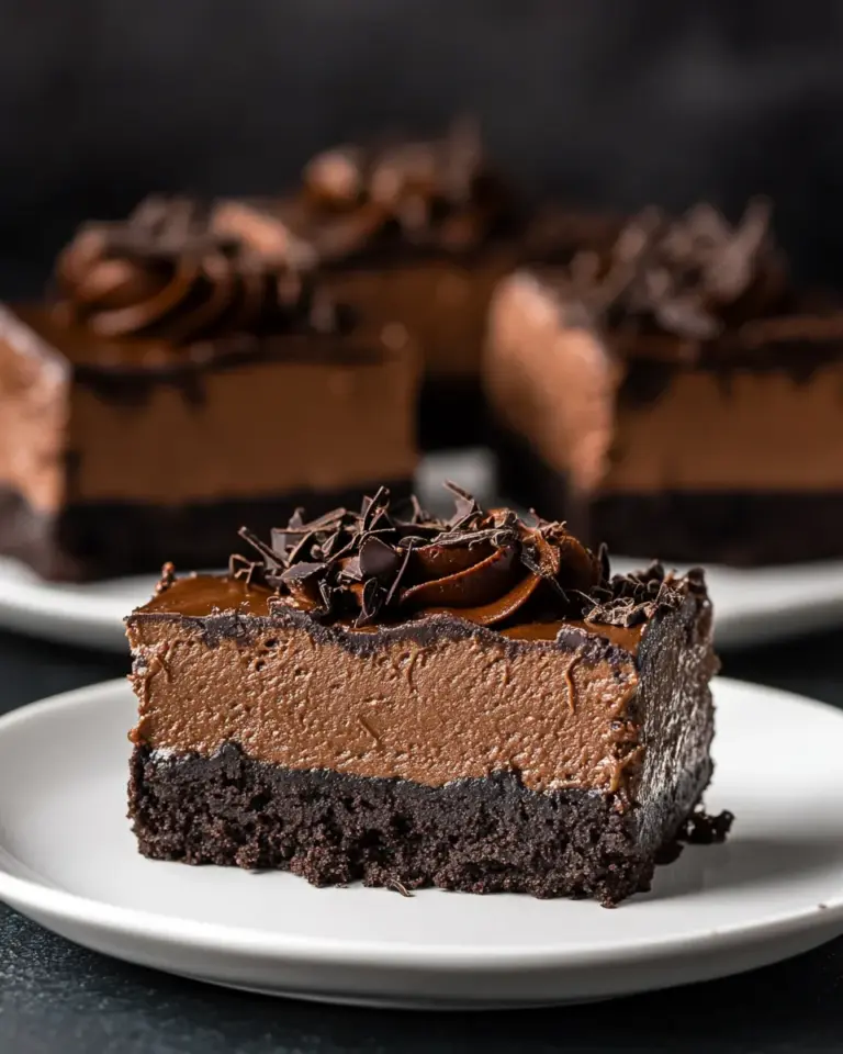 Homemade Easy Chocolate Cheesecake Bars photo