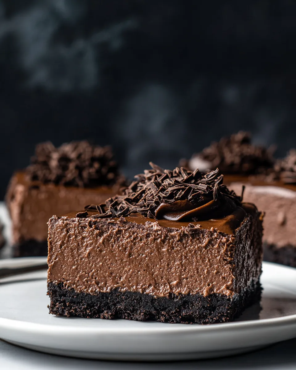 Delicious Easy Chocolate Cheesecake Bars recipe photo