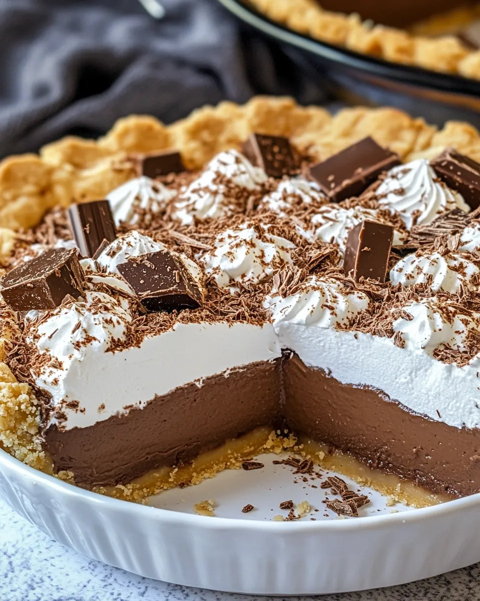 Homemade Easy Chocolate Cool Whip Pie photo
