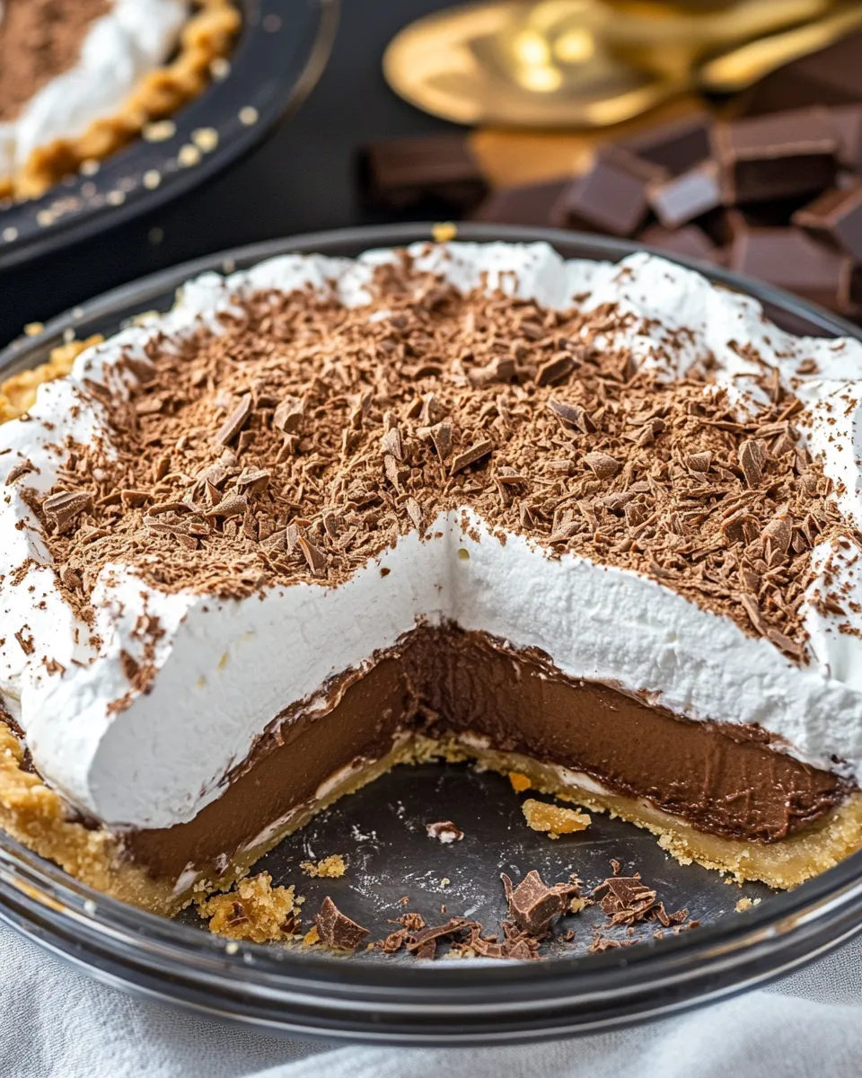 Classic Easy Chocolate Cool Whip Pie image