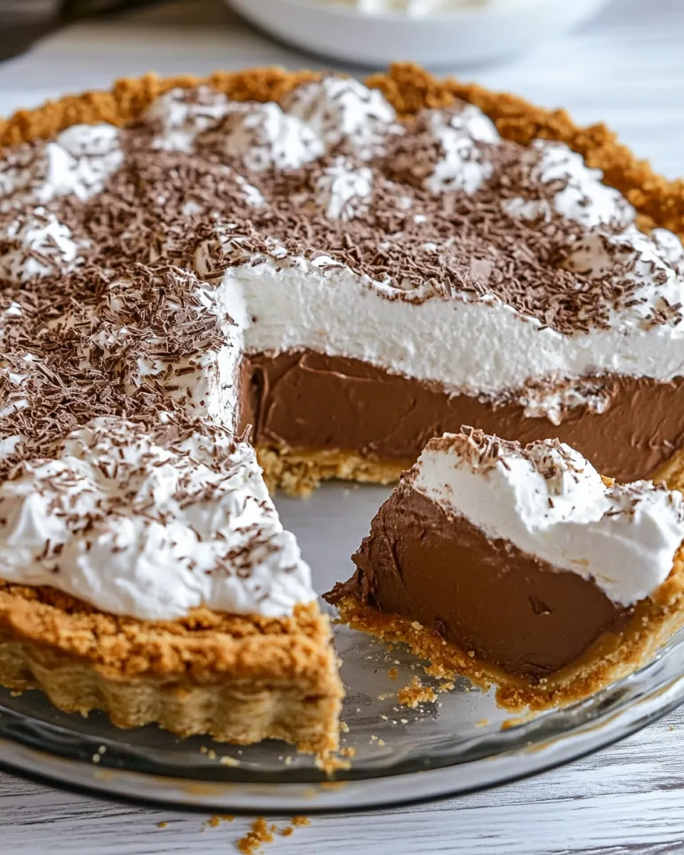 Delicious Easy Chocolate Cool Whip Pie recipe photo