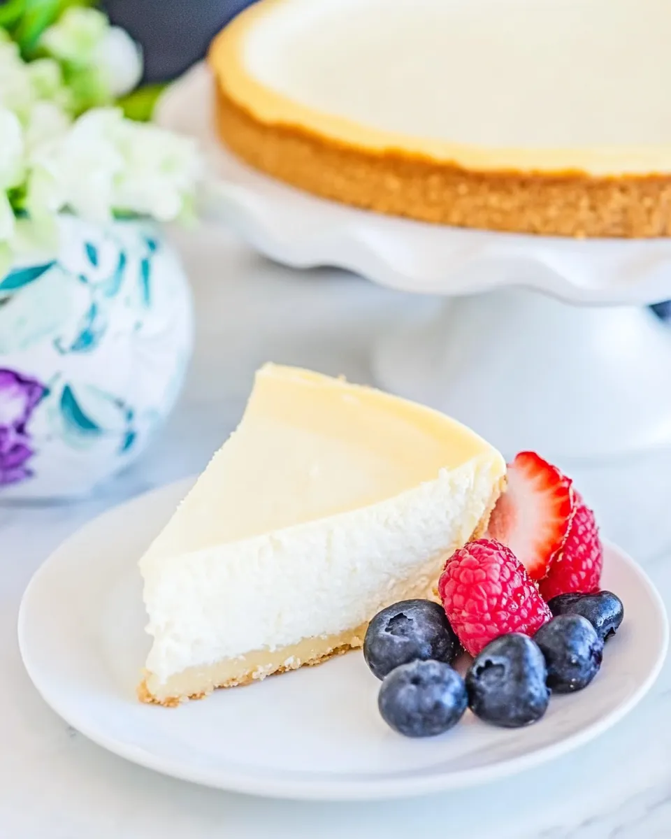 Classic Easy Cottage Cheese Cheesecake Recipe (keto, low carb) image